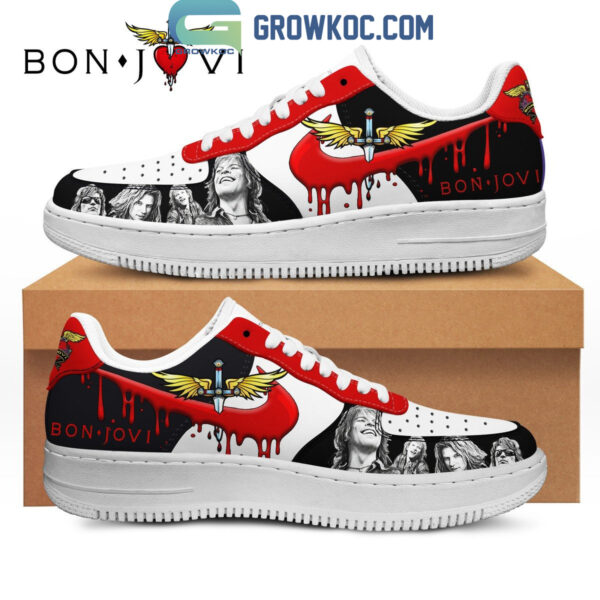 Tubopro Bon Jovi Air Low-Top Sneakers Shoes For Men And Women