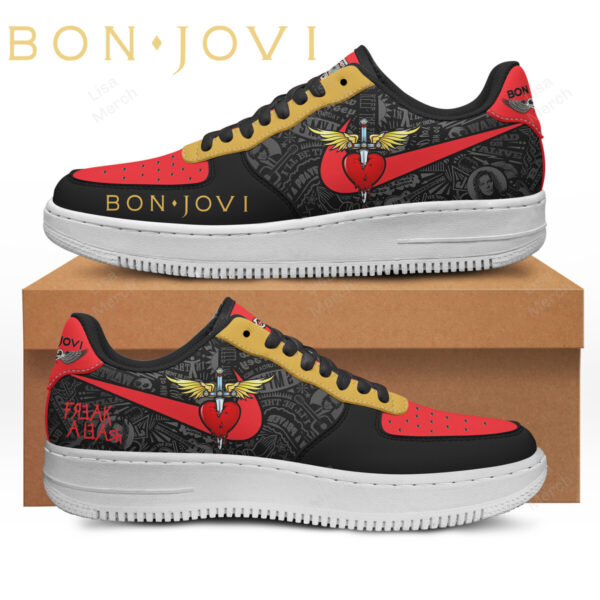 Tubopro Bon Jovi Air Low-Top Sneakers Shoes For Men And Women