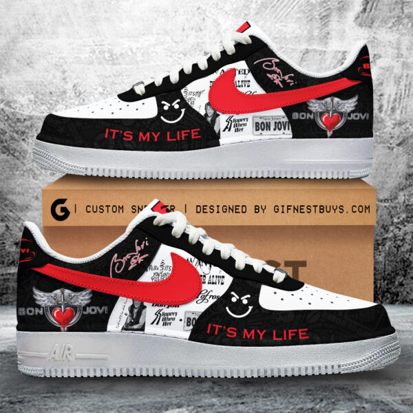 Tubopro Bon Jovi Air Low-Top Sneakers Shoes For Men And Women