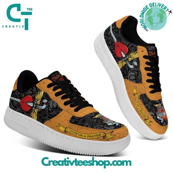 Tubopro Bon Jovi Air Low-Top Sneakers Shoes For Men And Women - Image 2