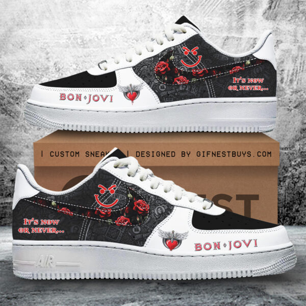 Tubopro Bon Jovi Air Low-Top Sneakers Shoes For Men And Women