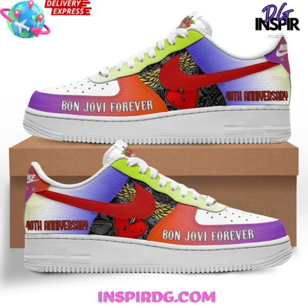Tubopro Bon Jovi Air Low-Top Sneakers Shoes For Men And Women - Image 2
