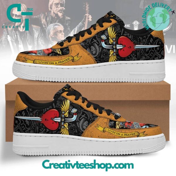Tubopro Bon Jovi Air Low-Top Sneakers Shoes For Men And Women