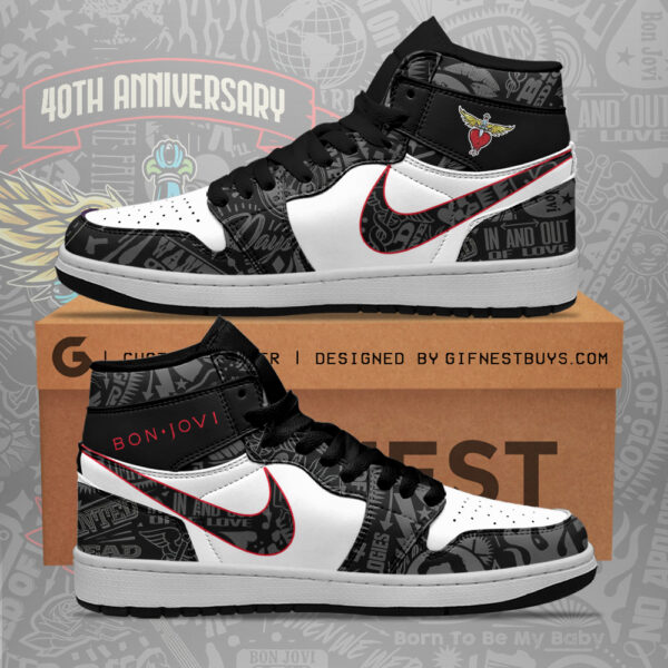 Tubopro Bon Jovi AJ1 High Sneakers Shoes For Men And Women