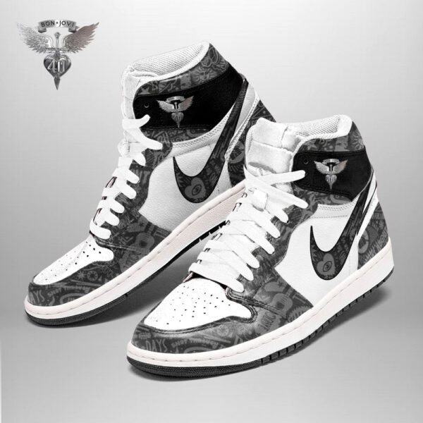 Tubopro Bon Jovi AJ1 High Sneakers Shoes For Men And Women - Image 2