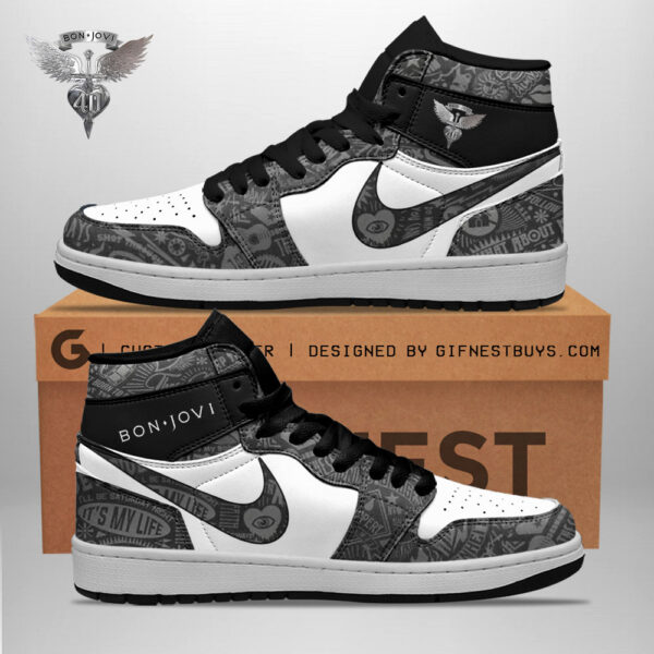 Tubopro Bon Jovi AJ1 High Sneakers Shoes For Men And Women