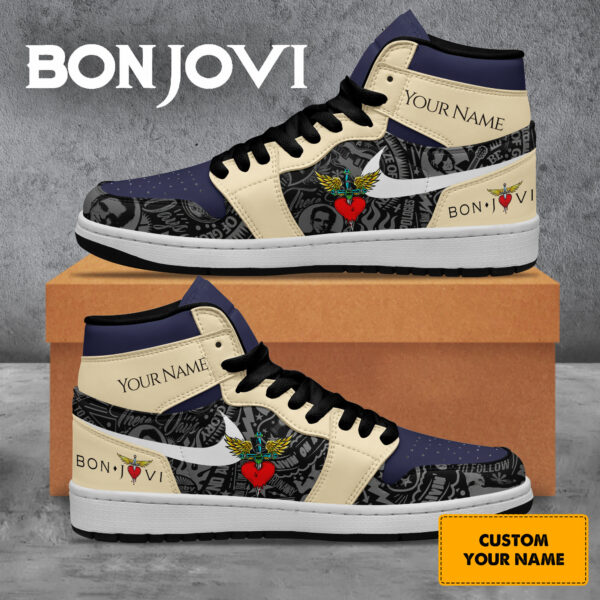 Tubopro Bon Jovi AJ1 High Sneakers Shoes For Men And Women