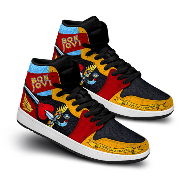Tubopro Bon Jovi AJ1 High Sneakers Shoes For Men And Women - Image 3