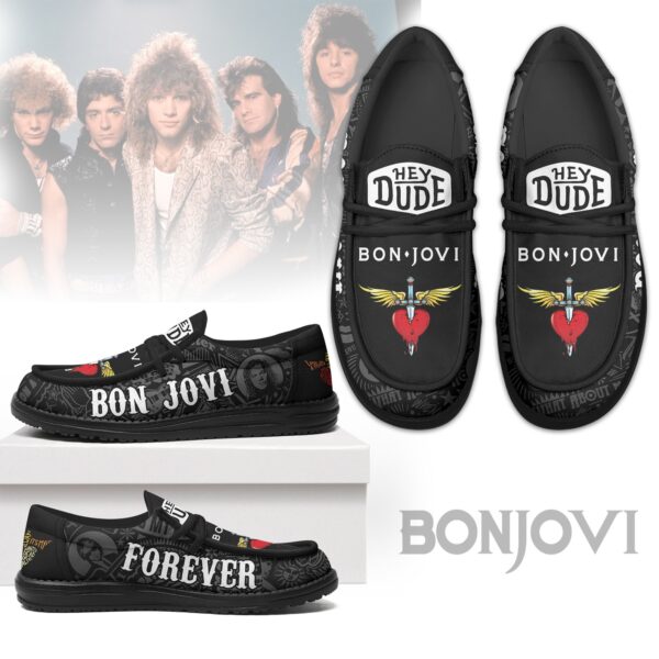 Tubopro Bon Jovi Personalized Hey Dude Shoes For Men And Women