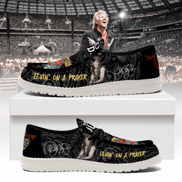 Tubopro Bon Jovi Personalized Hey Dude Shoes For Men And Women