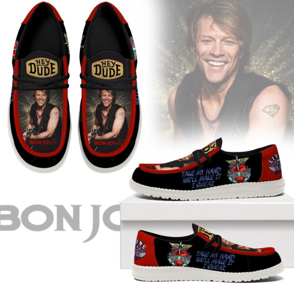 Tubopro Bon Jovi Personalized Hey Dude Shoes For Men And Women