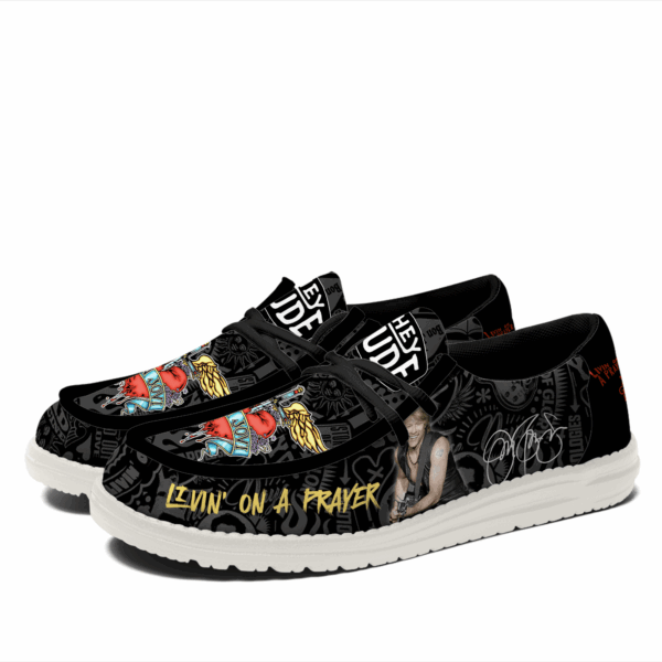 Tubopro Bon Jovi Personalized Hey Dude Shoes For Men And Women - Image 4