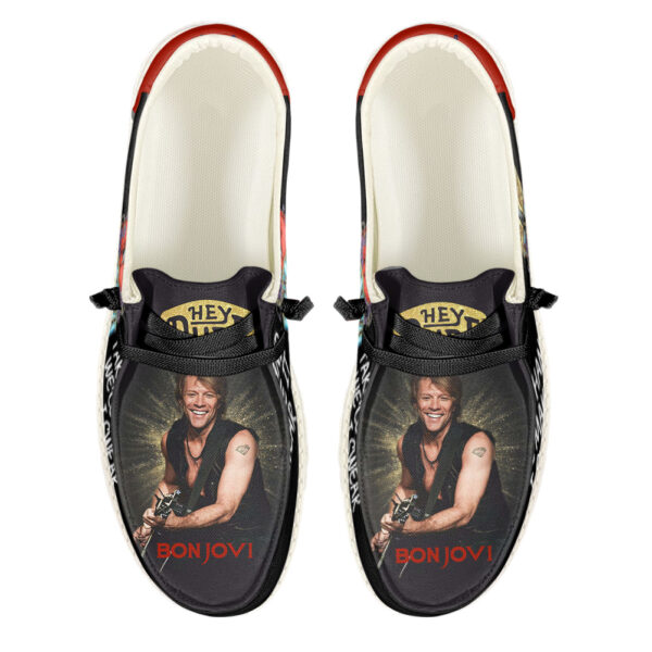 Tubopro Bon Jovi Hey Dude Shoes For Men And Women - Image 3