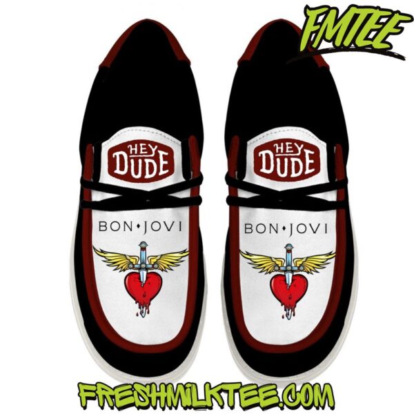 Tubopro Bon Jovi Personalized Hey Dude Shoes For Men And Women - Image 2