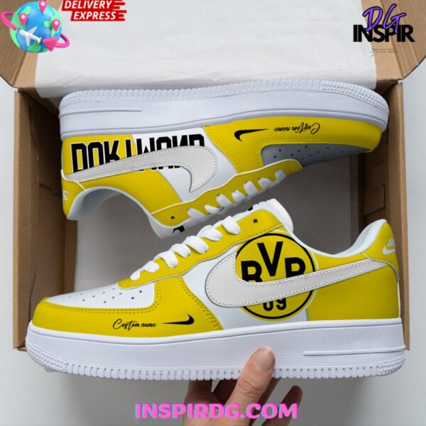 Tubopro Borussia Dortmund Air Low-Top Sneakers Shoes For Men And Women - Image 2