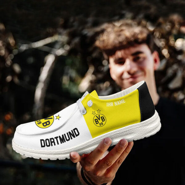Tubopro Borussia Dortmund Personalized Hey Dude Shoes For Men And Women - Image 2