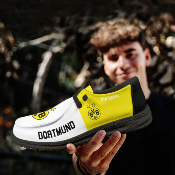 Tubopro Borussia Dortmund Personalized Hey Dude Shoes For Men And Women - Image 4