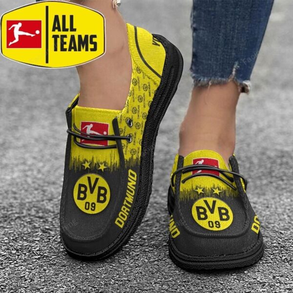 Tubopro Borussia Dortmund Personalized Hey Dude Shoes For Men And Women