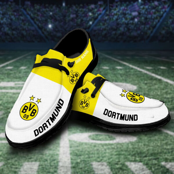 Tubopro Borussia Dortmund Personalized Hey Dude Shoes For Men And Women - Image 3