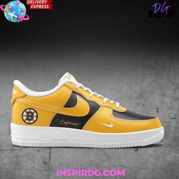 Tubopro Boston Bruins Air Low-Top Sneakers Shoes For Men And Women - Image 3