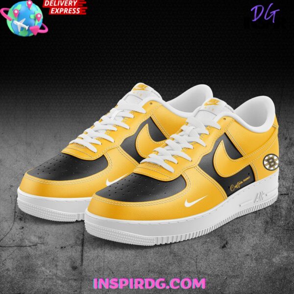 Tubopro Boston Bruins Air Low-Top Sneakers Shoes For Men And Women - Image 2