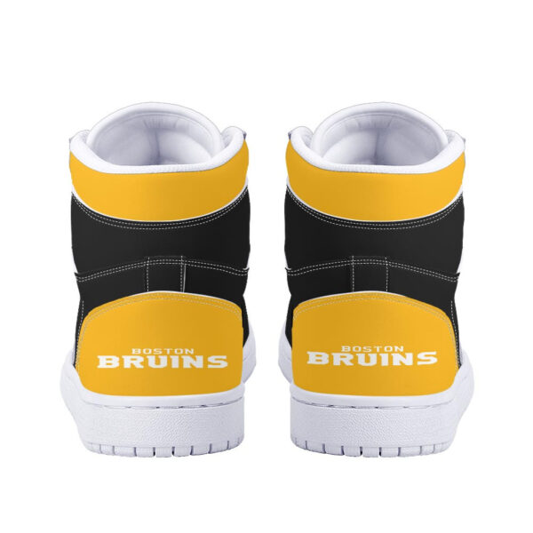 Tubopro Boston Bruins AJ1 High Sneakers Shoes For Men And Women - Image 4