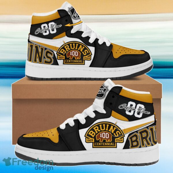Tubopro Boston Bruins AJ1 High Sneakers Shoes For Men And Women