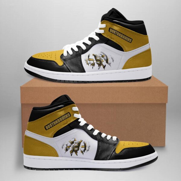 Tubopro Boston Bruins AJ1 High Sneakers Shoes For Men And Women