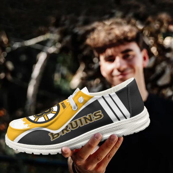 Tubopro Boston Bruins Hey Dude Shoes For Men And Women - Image 3
