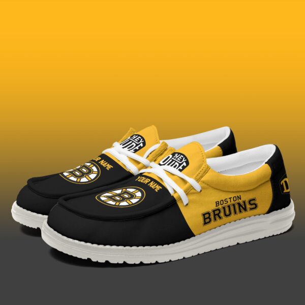 Tubopro Boston Bruins Personalized Hey Dude Shoes For Men And Women - Image 3