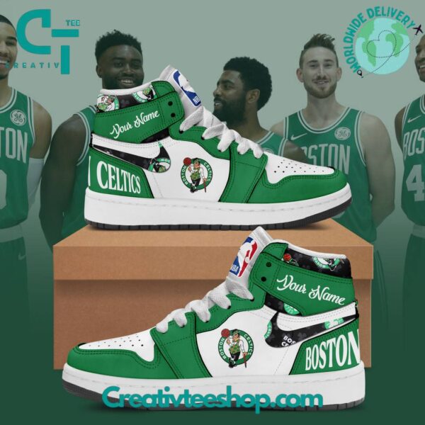 Tubopro Boston Celtics AJ1 High Sneakers Shoes For Men And Women