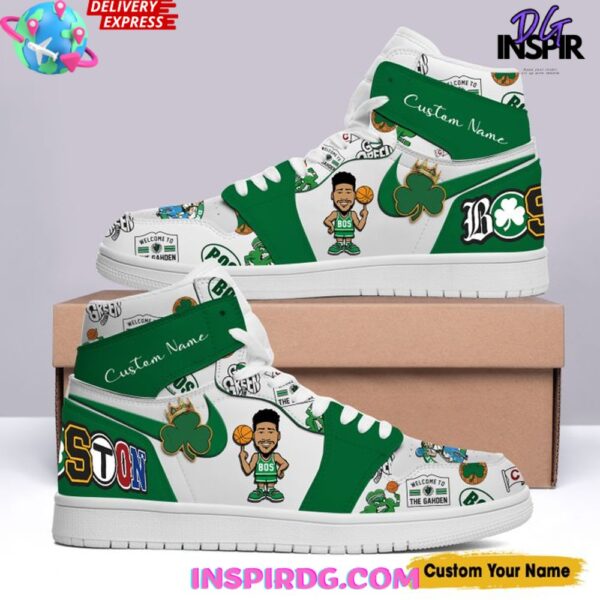 Tubopro Boston Celtics AJ1 High Sneakers Shoes For Men And Women
