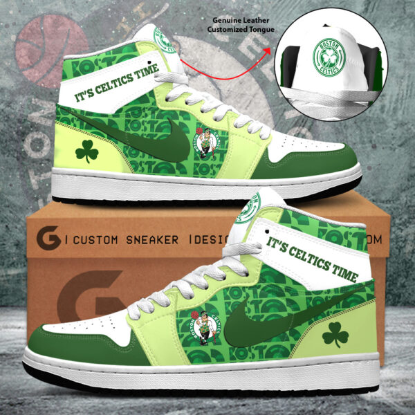 Tubopro Boston Celtics AJ1 High Sneakers Shoes For Men And Women
