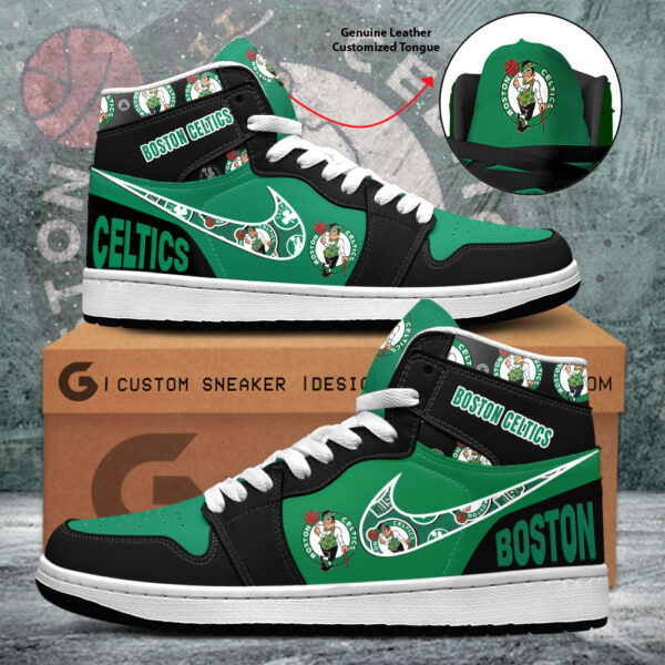 Tubopro Boston Celtics AJ1 High Sneakers Shoes For Men And Women