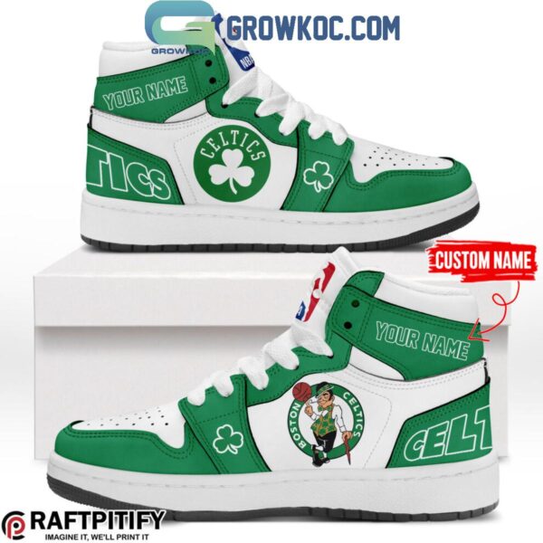Tubopro Boston Celtics AJ1 High Sneakers Shoes For Men And Women