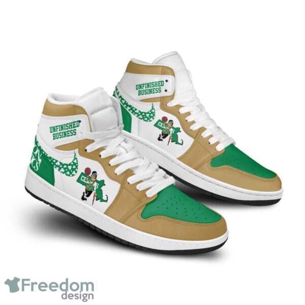 Tubopro Boston Celtics AJ1 High Sneakers Shoes For Men And Women - Image 2