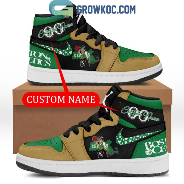 Tubopro Boston Celtics AJ1 High Sneakers Shoes For Men And Women