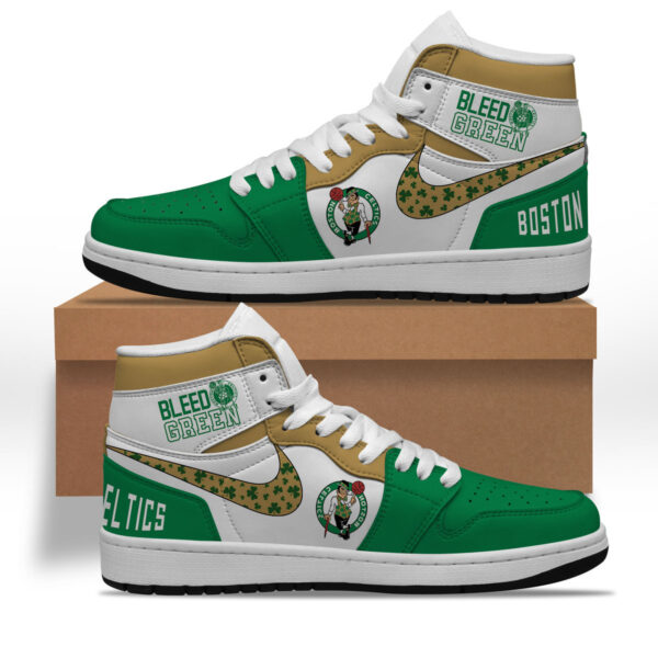 Tubopro Boston Celtics AJ1 High Sneakers Shoes For Men And Women