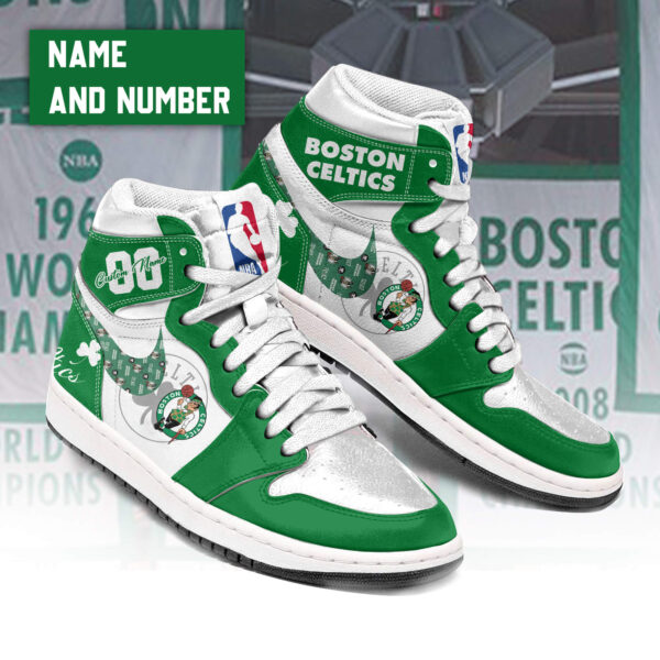 Tubopro Boston Celtics AJ1 High Sneakers Shoes For Men And Women