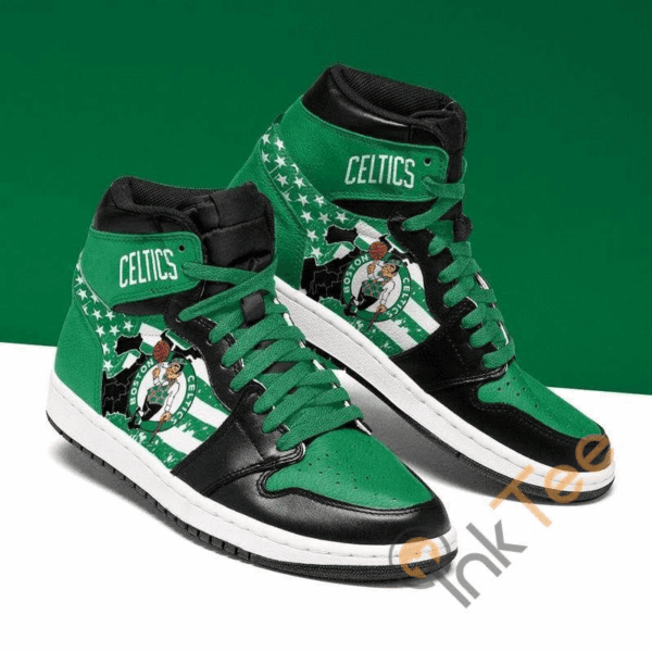 Tubopro Boston Celtics AJ1 High Sneakers Shoes For Men And Women