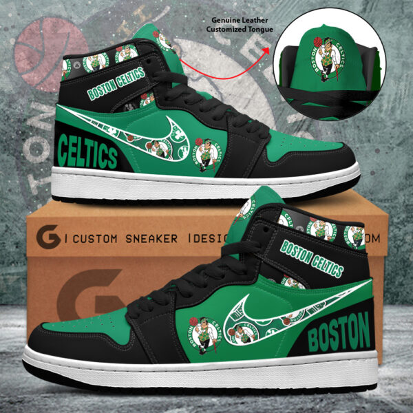 Tubopro Boston Celtics AJ1 High Sneakers Shoes For Men And Women