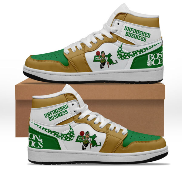 Tubopro Boston Celtics AJ1 High Sneakers Shoes For Men And Women