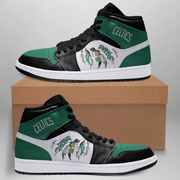 Tubopro Boston Celtics AJ1 High Sneakers Shoes For Men And Women