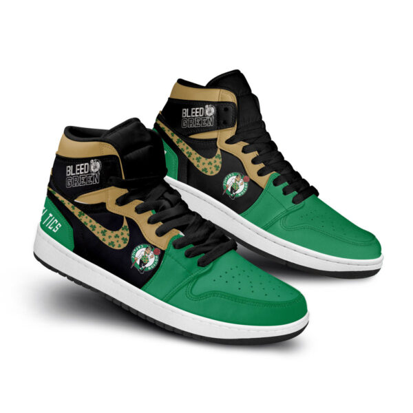Tubopro Boston Celtics AJ1 High Sneakers Shoes For Men And Women - Image 2