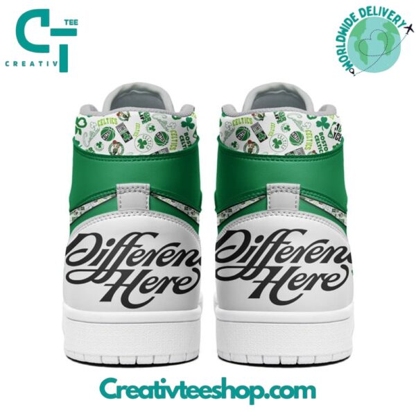 Tubopro Boston Celtics AJ1 High Sneakers Shoes For Men And Women - Image 3