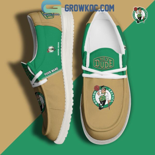 Tubopro Boston Celtics Personalized Hey Dude Shoes For Men And Women - Image 2