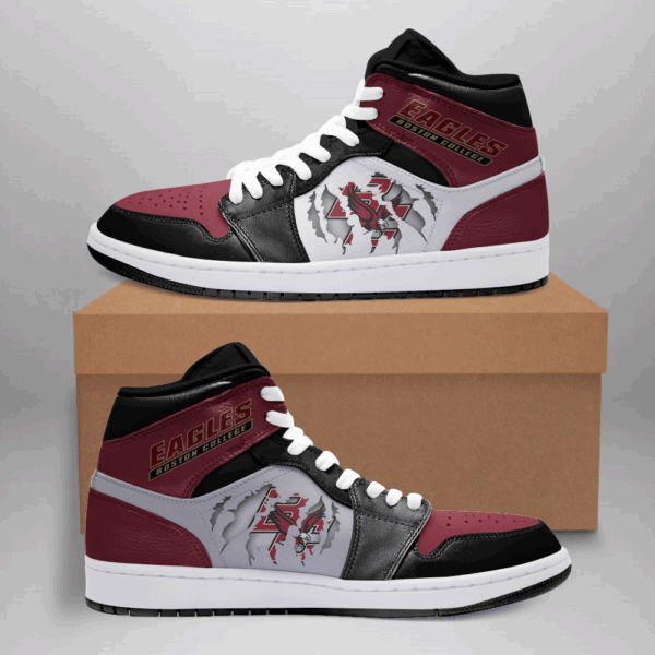 Tubopro Boston College Eagles AJ1 High Sneakers Shoes For Men And Women