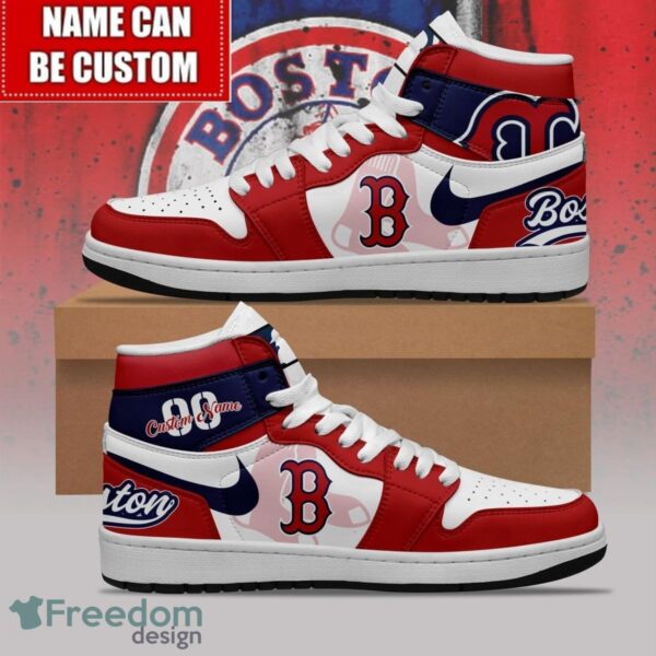 Tubopro Boston Red Sox AJ1 High Sneakers Shoes For Men And Women