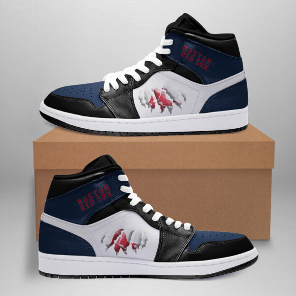 Tubopro Boston Red Sox AJ1 High Sneakers Shoes For Men And Women