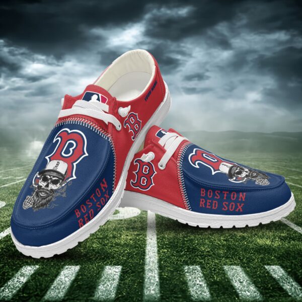 Tubopro Boston Red Sox Personalized Hey Dude Shoes For Men And Women